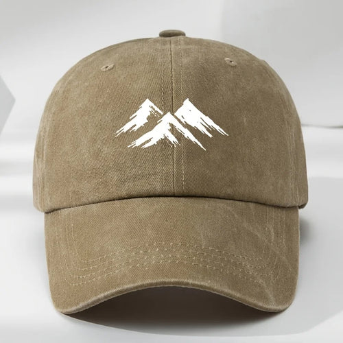 Interesting Baseball Cap Mountain Print Outdoor Men's