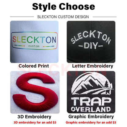 Custom Logo Embroidered Trucker Snapback Cap