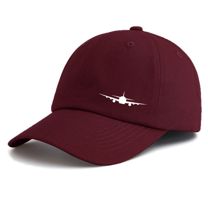 1pc Airplane Print Baseball Cap For Adults