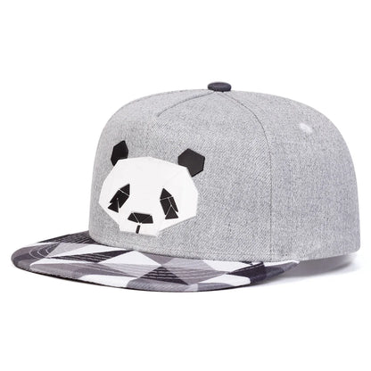 Panda Print Casual Snapback Cap