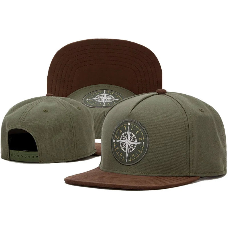 Cotton Embroidered Flat Brim Trucker Snapback Cap
