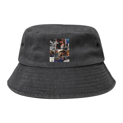 Unisex Distressed Washed Bucket Hat