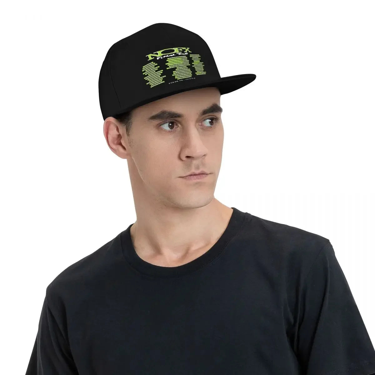 NOFX Band Flat Brim Snapback Cap