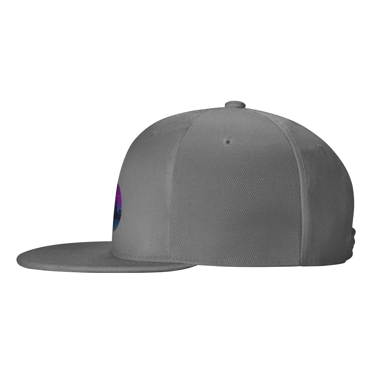 Retro City Skyline Night High-Quality Snapback Cap
