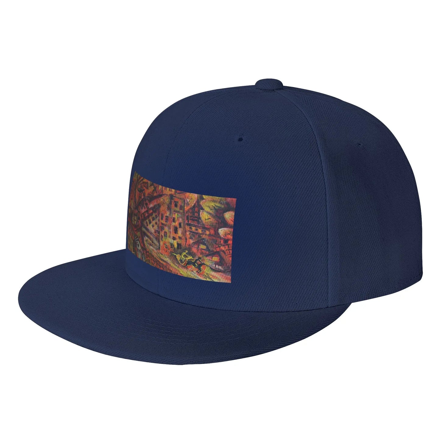 Fashion Oil Painting Leaving The City Snapback Cap