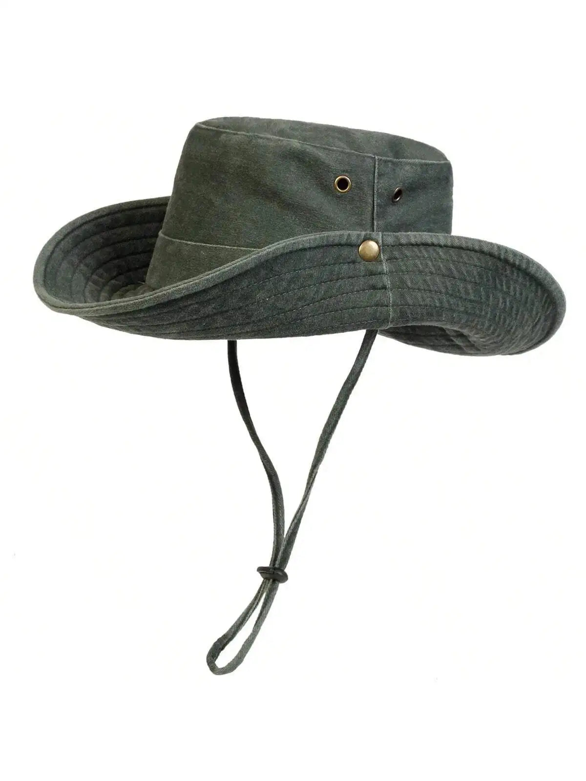 Men Big Eaved Washed Bucket Hats