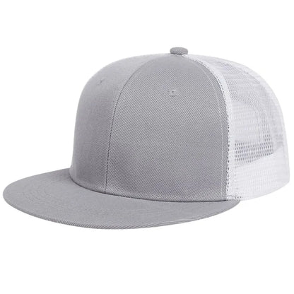 Unisex Minimalist Mesh Hip-Hop Snapback Cap