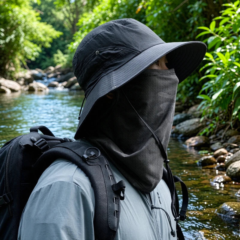 Lightweight Quick-Dry Fishing Bucket Hat for Large Heads