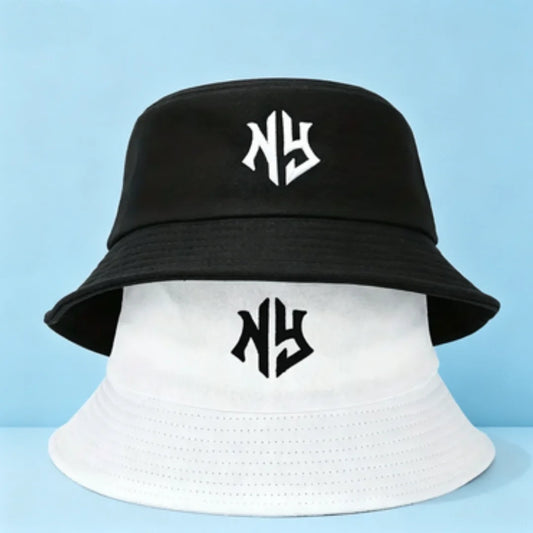 NY Embroidered Bucket Hat For Women Men Classic
