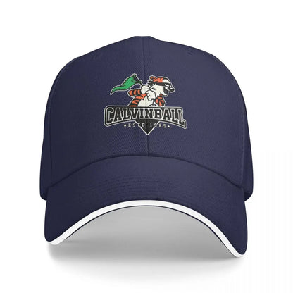 Calvin And Hobbes Flag Graphic Baseball Cap
