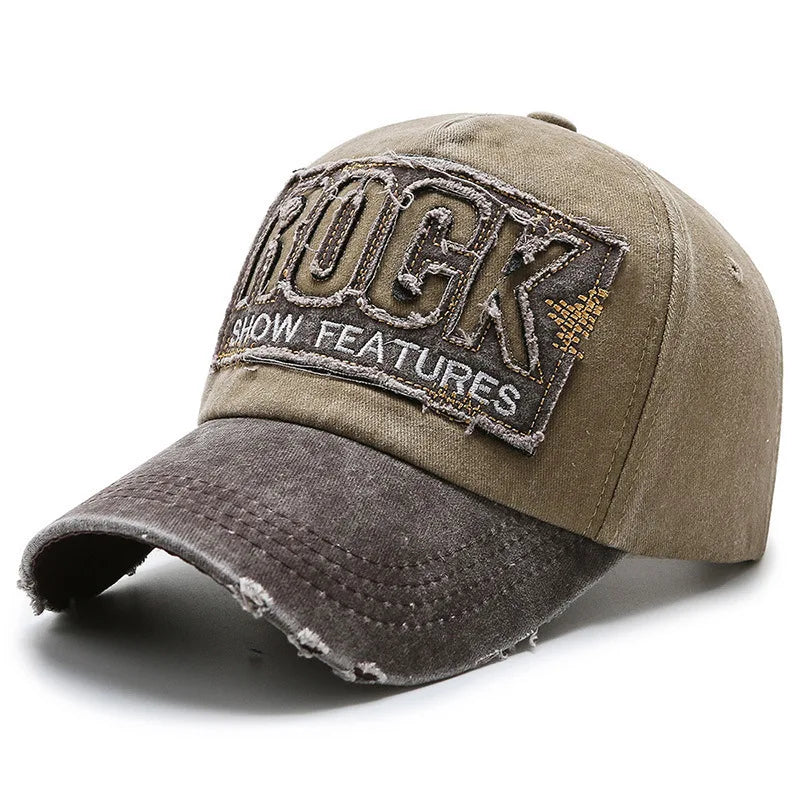 New Washed Etters Spring And Autumn Denim Baseball Cap
