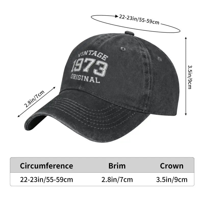 Vintage 1973 Adjustable Baseball Cap