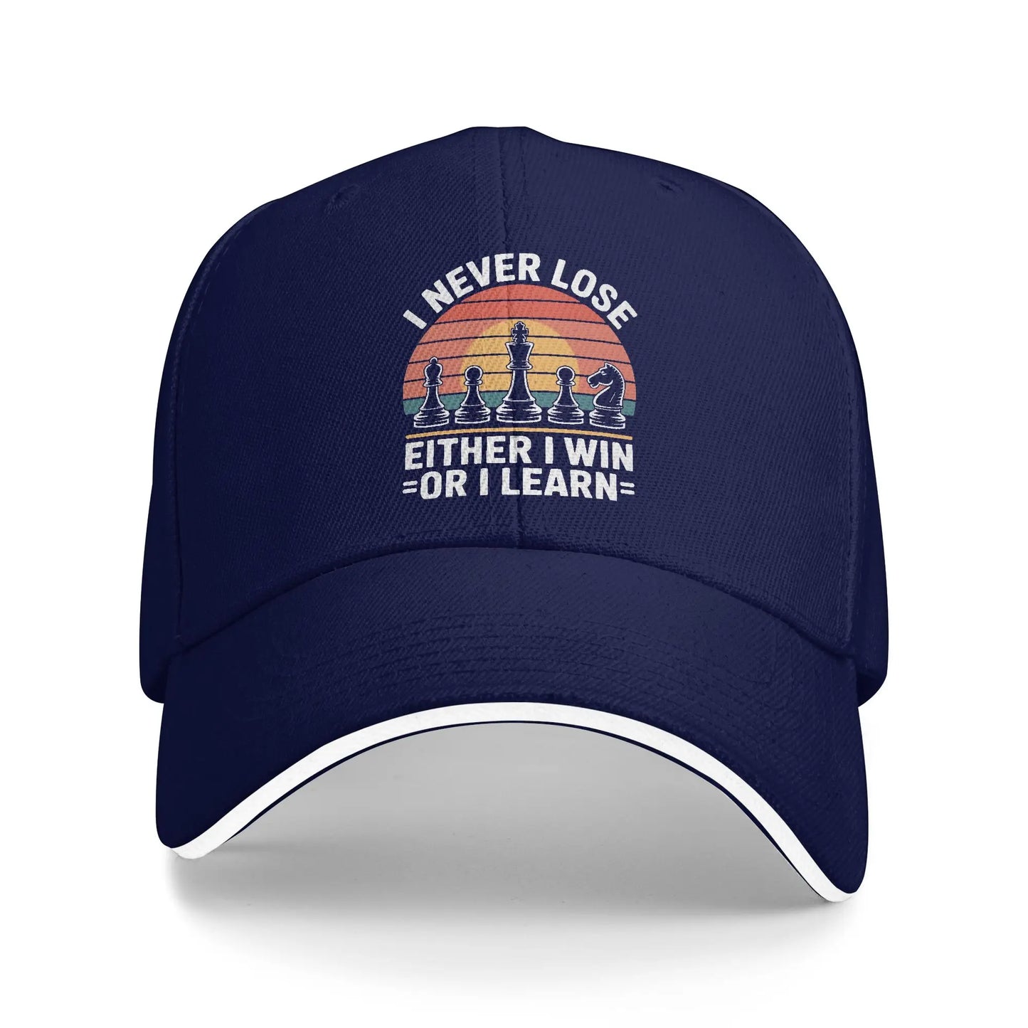 I Win Or Learn Chess Baseball Cap