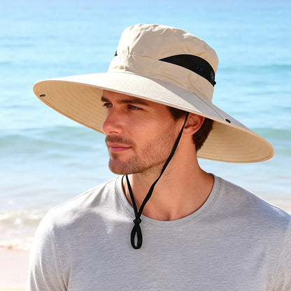 Korean Style 15CM Wide Brim Sun Protection Bucket Hat
