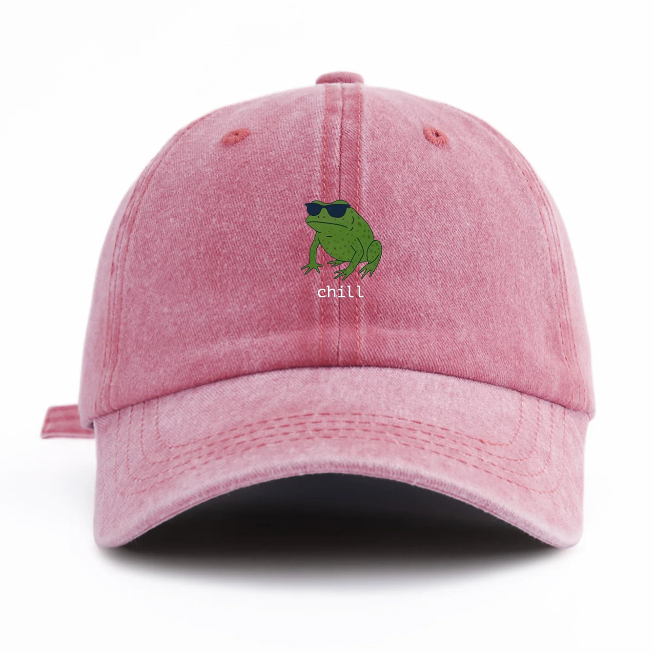 Chill Print Washed Retro Baseball Cap