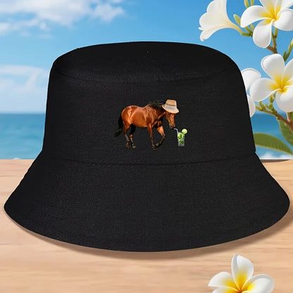 Retro Derby Horse Racing Bucket Hat