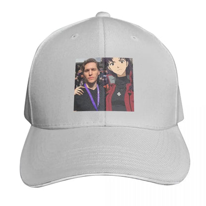 Jerma And Misato Embroidered Vintage Baseball Cap