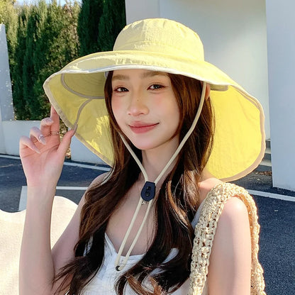 Quick-Dry Wide Brim UV Protection Outdoor Bucket Hat