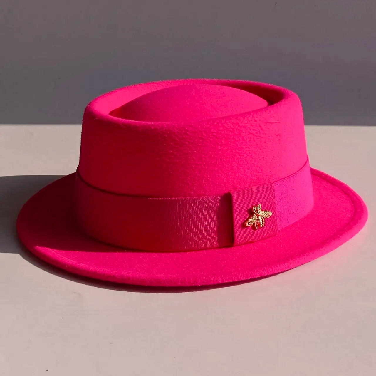 Pork Pie Hat 4.5cm Wide Brim Fedora Hat Men's Fashion
