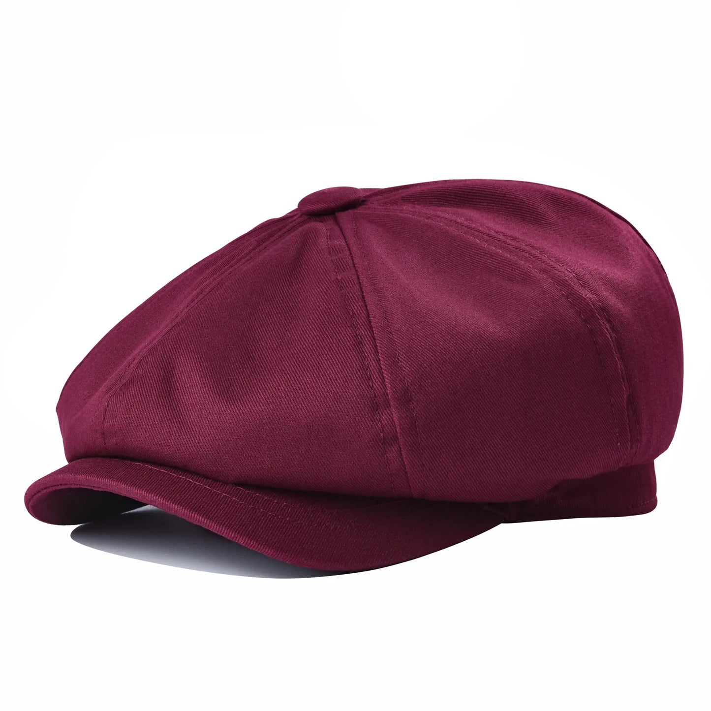Newsboy Cap Men's Twill Cotton Eight Panel Hat Women's Size 57-63cm