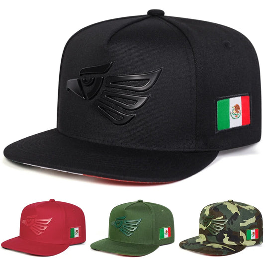Eagle Head Embroidered Hip Hop Snapback Cap