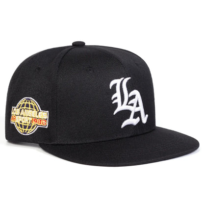 Unisex Gothic LA Embroidered Snapback Cap