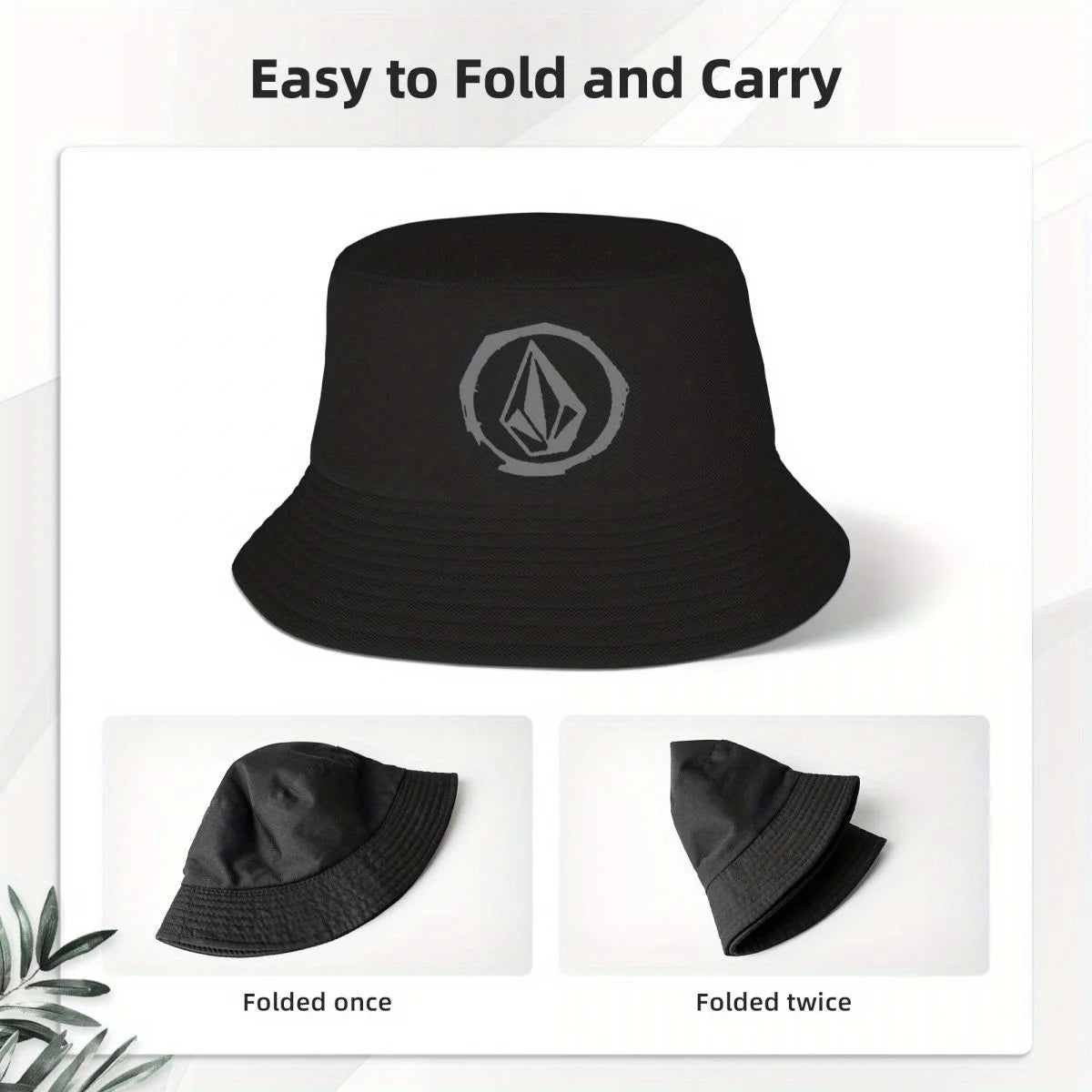 Custom Volcoms Logo Bucket Hat Women Men