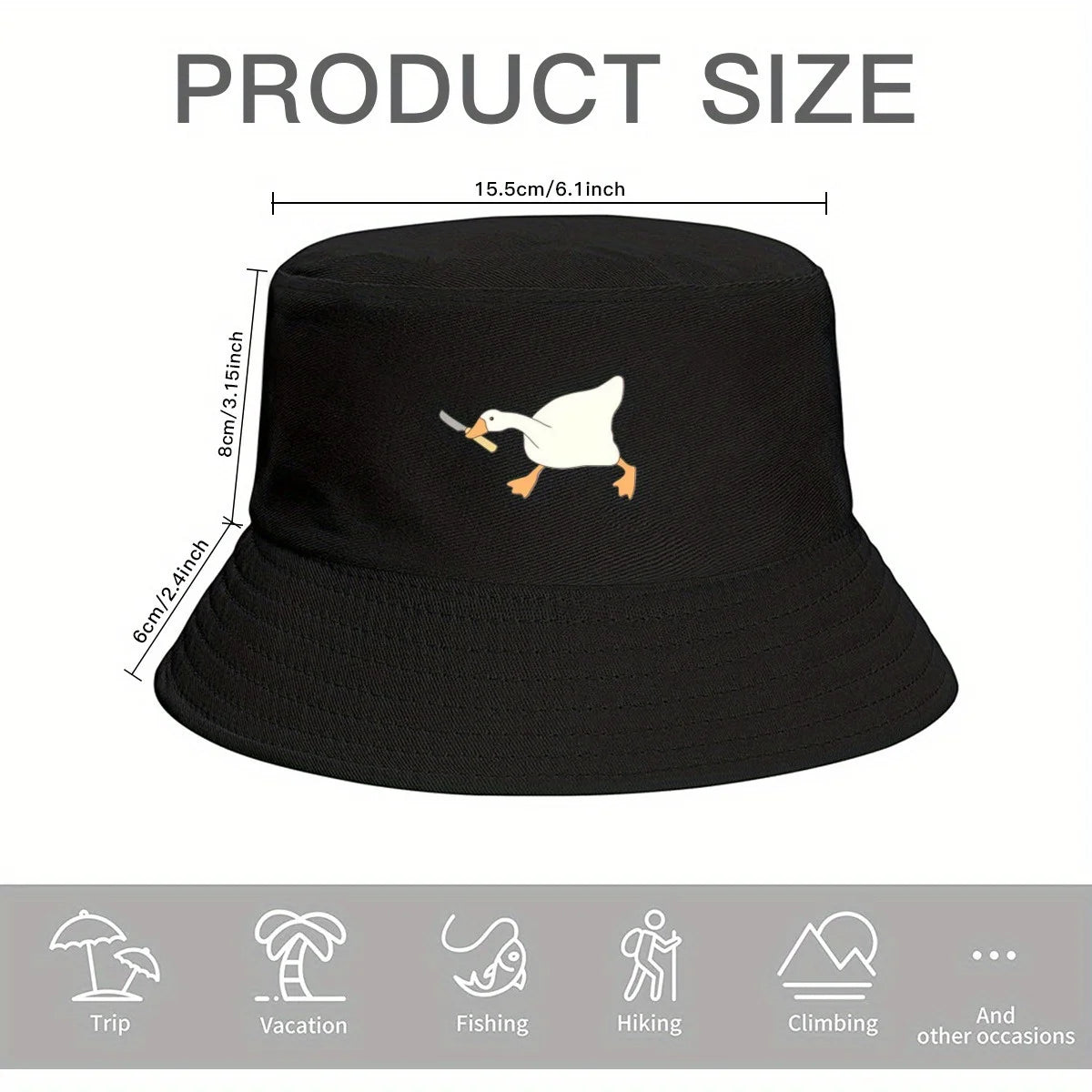 Silly Goose On The Loose Personality Bucket Hat