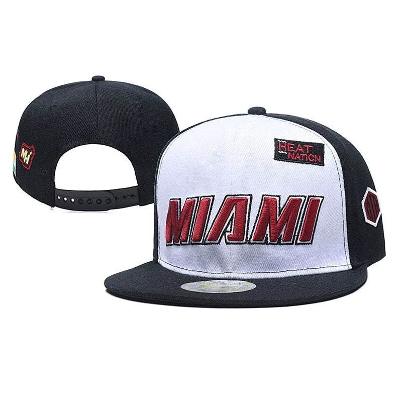 Adjustable Flat Brim Hip-Hop Basketball Snapback Cap