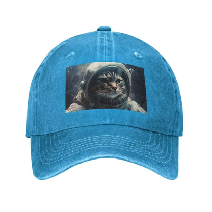 Astronaut Cat Space Baseball Cap