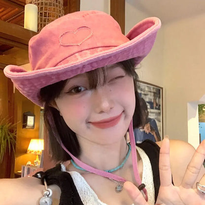 Adjustable Foldable Wide Brim Summer Bucket Hat
