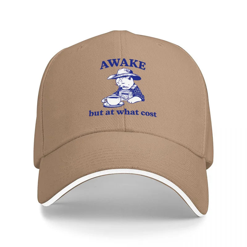 Awake But At What Cost Baseball Cap