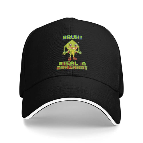 Bruh Ketupat Kepat Funny Brainrot Steal Baseball Caps
