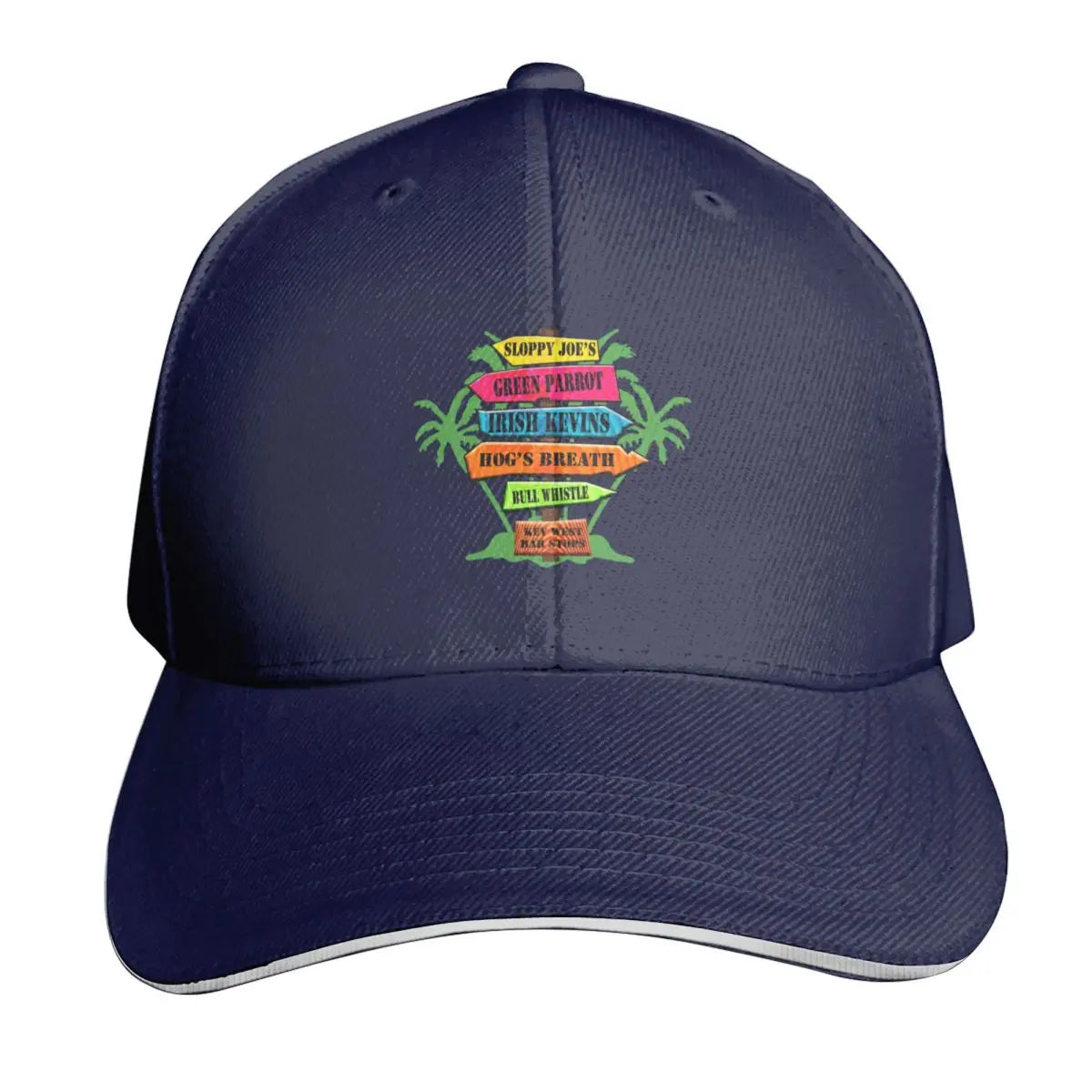 Key West Bar Stops Vintage Baseball Cap