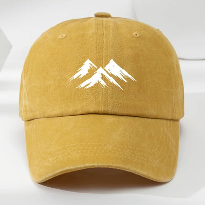 Interesting Baseball Cap Mountain Print Outdoor Men's