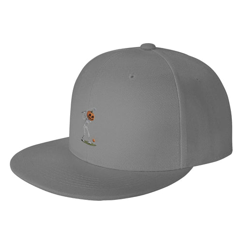 Fashion Pumpkin Skeleton Golf Halloween Snapback Cap