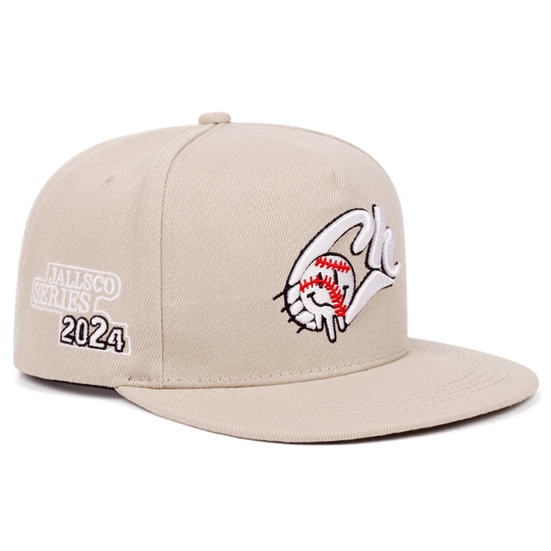 CH Tennis Embroidery Hip Hop Snapback Cap