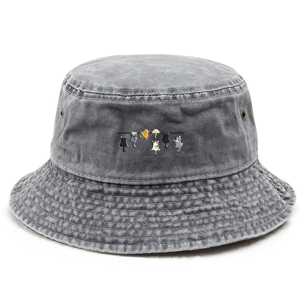 Fashionable Foldable Bucket Hat Outdoor Holiday Cap