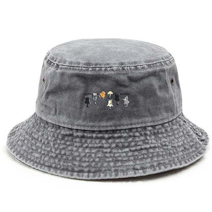 Fashionable Foldable Bucket Hat Outdoor Holiday Cap