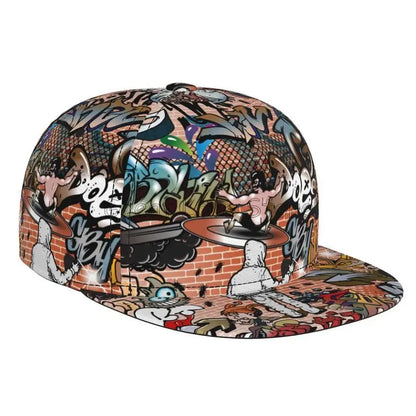 Colorful Graffiti Art Print Baseball Cap Adjustable Snapback Hat