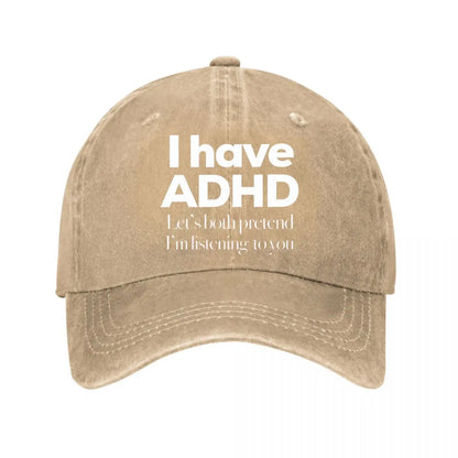 ADHD Pretend Listening Baseball Cap