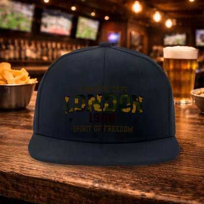 2026 London Camouflage Print Flat Brim Hip Hop Baseball Cap