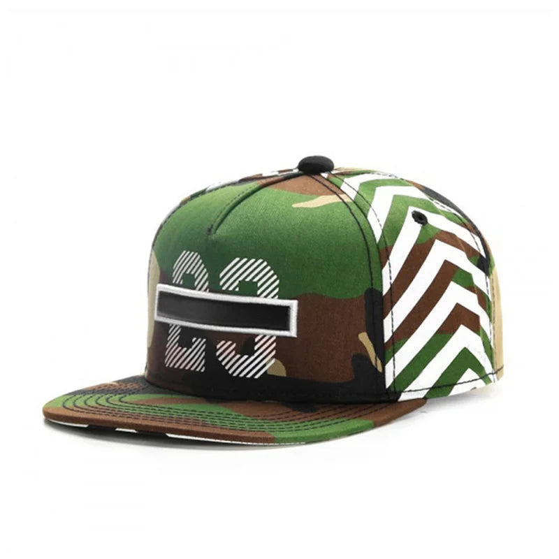 Digital Embroidered Luxury Unisex Hip-Hop Snapback Cap