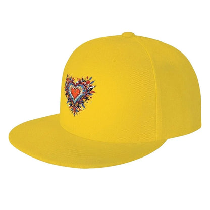 Colorful Heart Snapback Cap