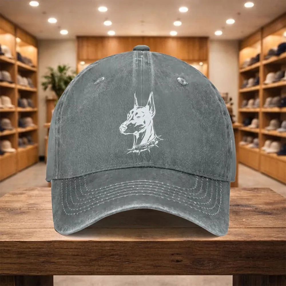 Doberman Washed Denim Street Baseball Cap