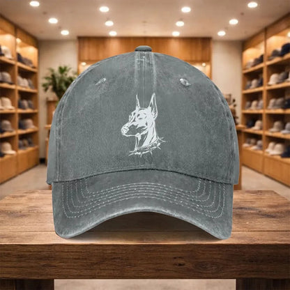 Doberman Washed Denim Street Baseball Cap