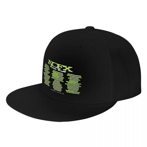 NOFX Band Flat Brim Snapback Cap