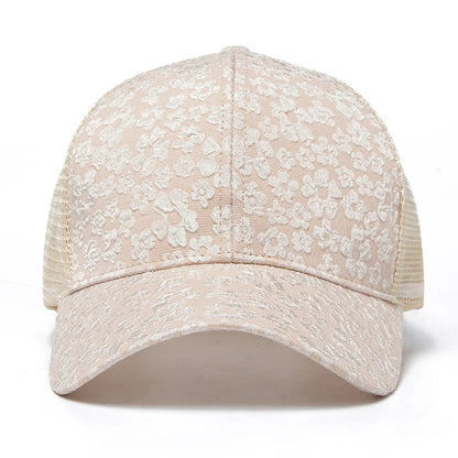 New Print Mesh Caps Fashion Women Baseball Cap