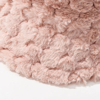 Women Korean Plush Winter Bucket Hat