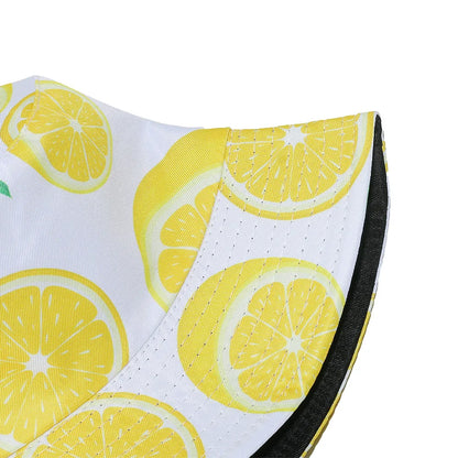 Reversible Lemon Fruit Print Bucket Hat